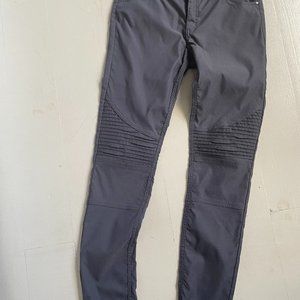 Women's Prana Pants Skinny Gray Sz 8 Stretchy Mid-Rise